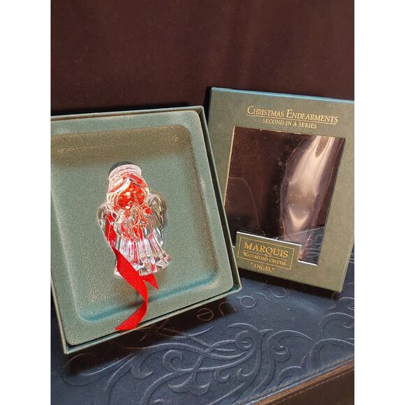 Waterford Crystal Marquis Christmas tree ornaments Angel 2nd series in Box Gift - Picture 3 of 4